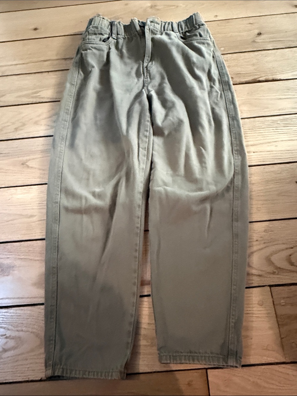 HM paperbag pants Pants - Olive Green